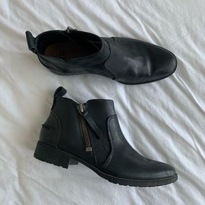 UGG leather ankle booties